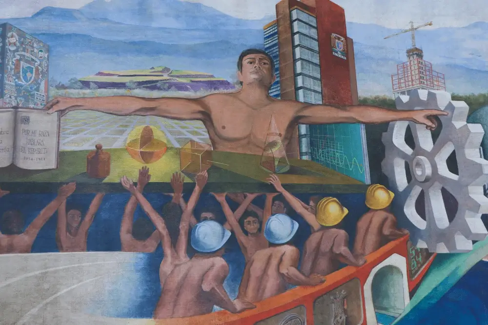 pintura muralista de la UNAM