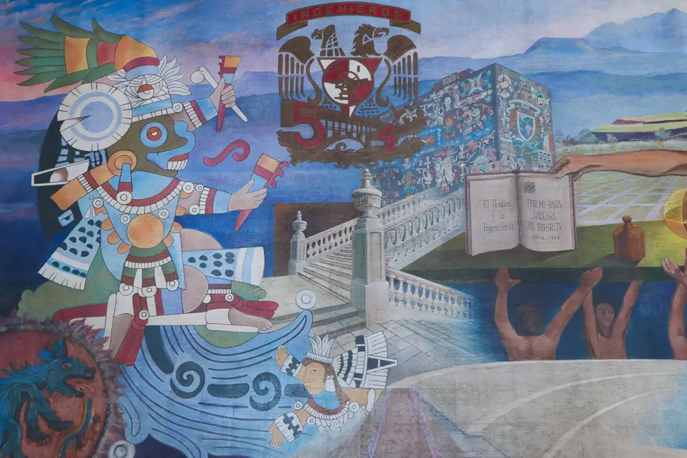 pintura muralista de la UNAM